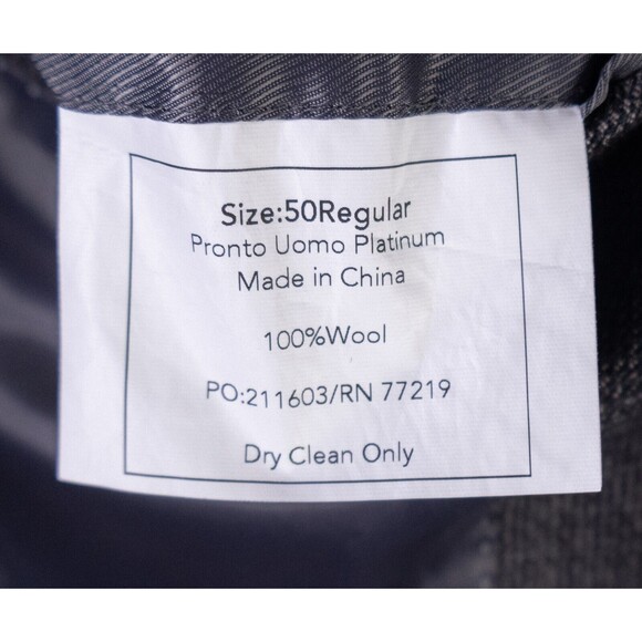 Pronto Uomo Men's Sport Coat Blazer Jacket Two Button Plaid Brown Wool 50R EUC - Picture 11 of 13